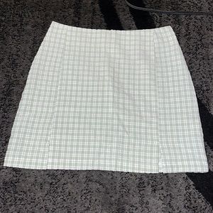 plaid skirt